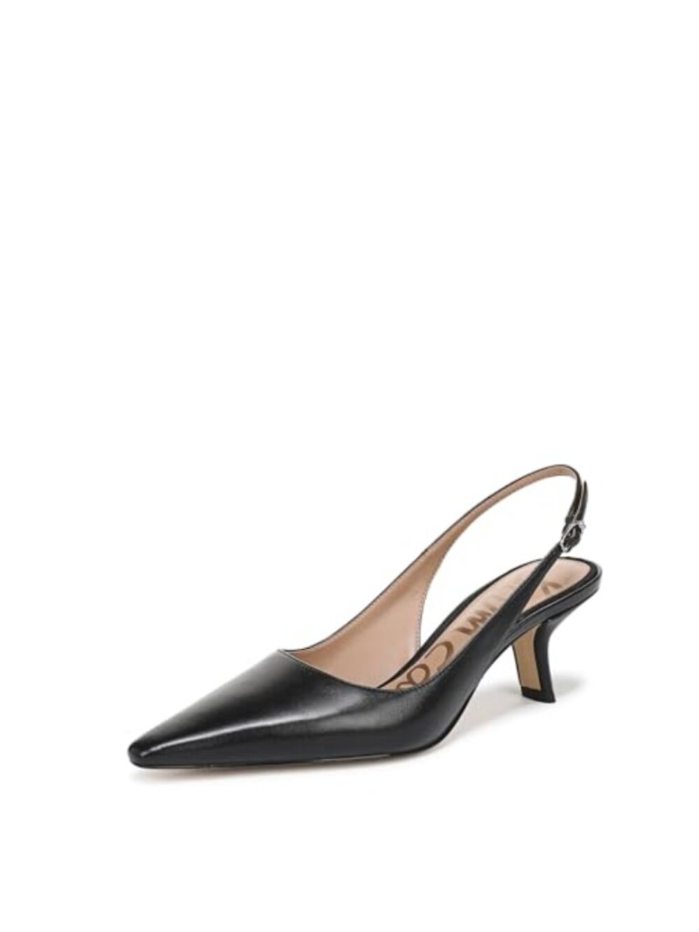 Sam Edelman Bianka Slingback Pumps Kitten Heel Snip Toe Leather